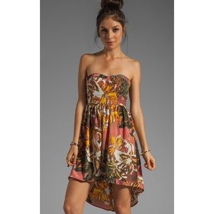 Bb Dakota Stillman Orchid Strapless Dress